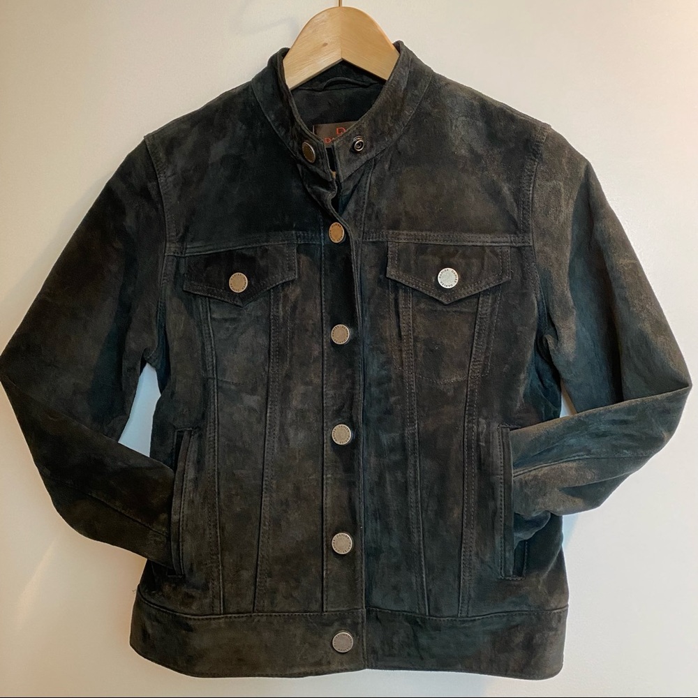 Danier black 100% leather jacket - Ladies